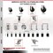 Service Caster 4 Inch 316SS Soft Rubber Wheel Swivel 1/2 Inch Threaded Stem Caster Brakes, 2PK SCC-SS316TS20S414-SRS-121315-2-TLB-2 - alternate 2